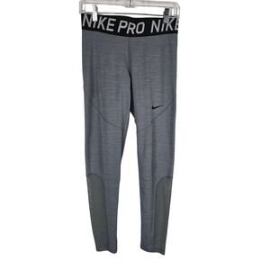 Nike Pro Dri-Fit Heather Gray Women's Athletic Leggings L